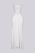 Snow Crystal Sweetheart Maxi Dress