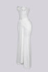 Snow Crystal Sweetheart Maxi Dress