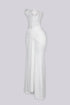 Snow Crystal Sweetheart Maxi Dress
