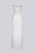Snow Crystal Sweetheart Maxi Dress