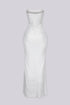 Snow Crystal Sweetheart Maxi Dress