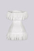 Petal Ruffle Lace Corset Mini Dress