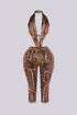 Venom Snake Print Capri Jumpsuit