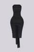 Knotted Ruched Strapless Jumpsuit
