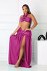 Lunara Slinky Halter Top & Skirt SET