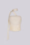 Wrap Ruched Bandeau Tie Top
