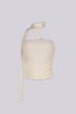 Wrap Ruched Bandeau Tie Top