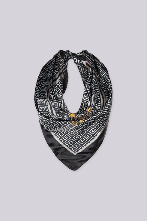 Medusa Multiwear Border Trim Scarf