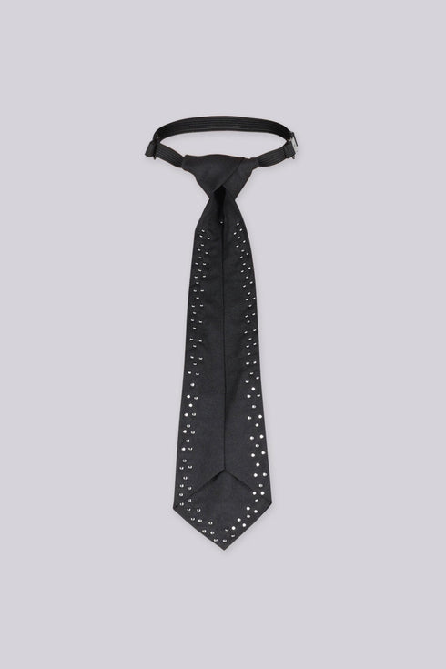 Old Money Pearl Embellished Necktie