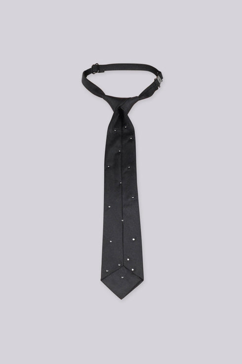 Coco Pearl & Rhinestone Embellished Necktie