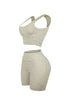 XO Ribbed Knit Tank Top & Shorts SET