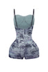 Half Mine Newspaper Print Romper