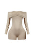 Noelle Off Shoulder Long Sleeve Romper