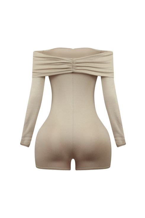 Noelle Off Shoulder Long Sleeve Romper