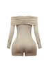 Noelle Off Shoulder Long Sleeve Romper