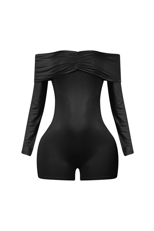 Noelle Off Shoulder Long Sleeve Romper