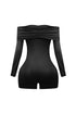 Noelle Off Shoulder Long Sleeve Romper