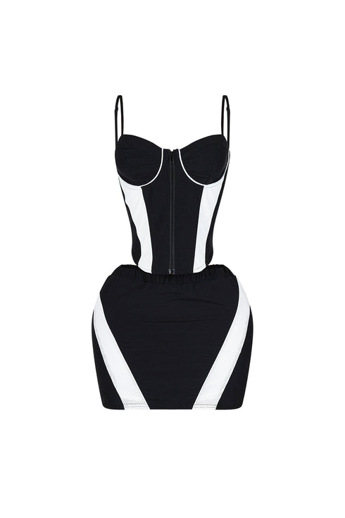 Cookie Bustier Windbreaker & Skirt SET