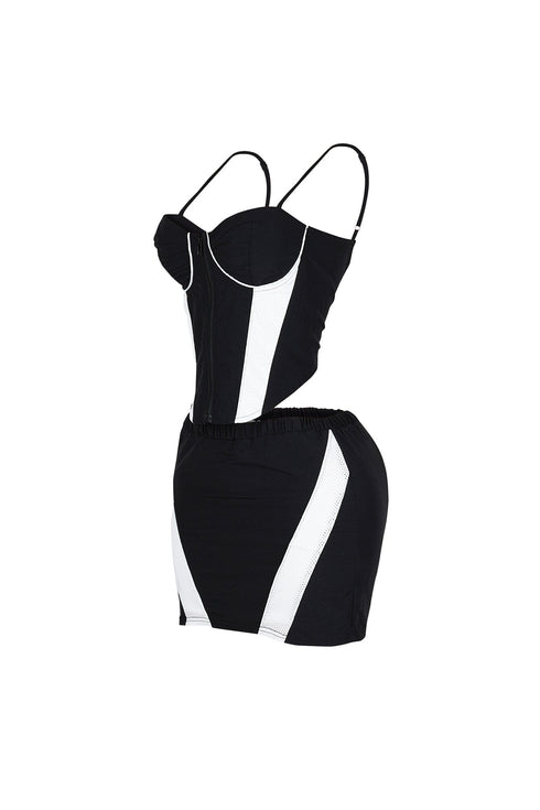 Cookie Bustier Windbreaker & Skirt SET