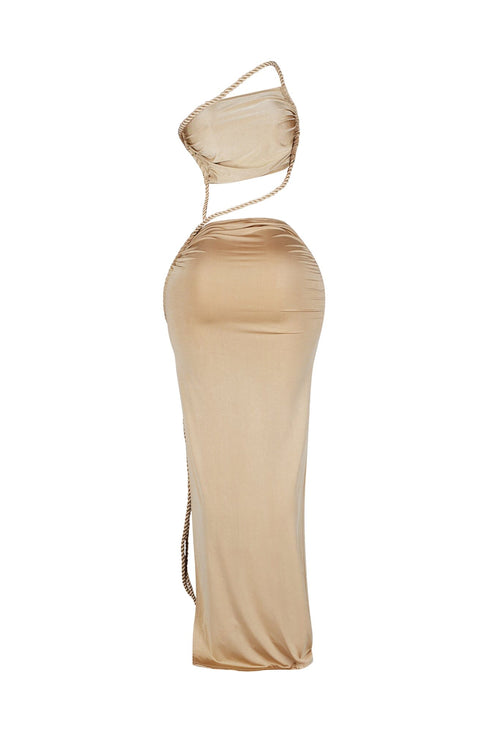 Santorini Twist Cutout Maxi Dress