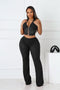 Backstage Lace Halter Top & Pants SET