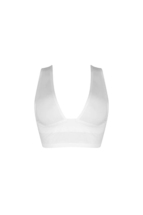 Bareline Seamless V Neck Crop Top