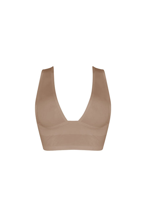 Bareline Seamless V Neck Crop Top