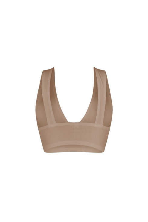 Bareline Seamless V Neck Crop Top