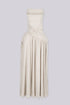 Mykoa Strapless Pleated Maxi Dress