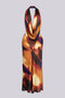Saharah Sunset Cowl Neck Maxi Dress