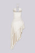 Morocco Ring Detail Asymmetric Midi Dress