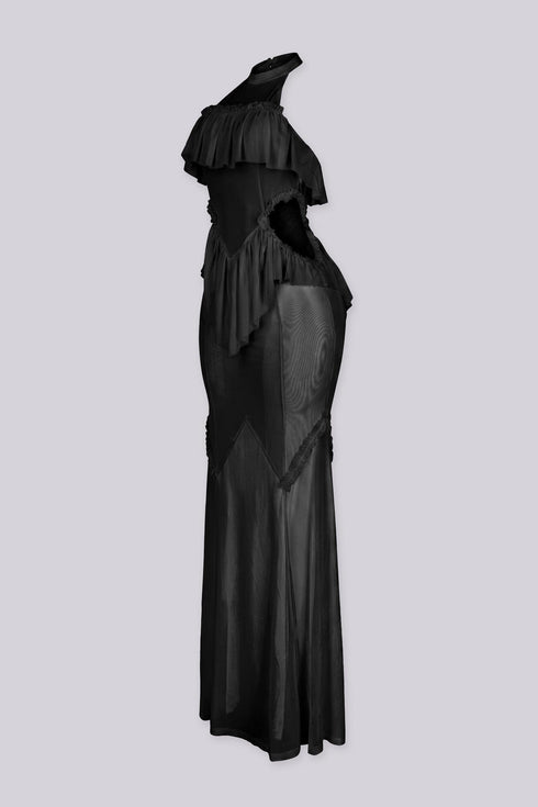 Ibizanh Cut Out Halter Maxi Dress