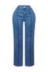 No Celestial Flare Snap Button Jeans