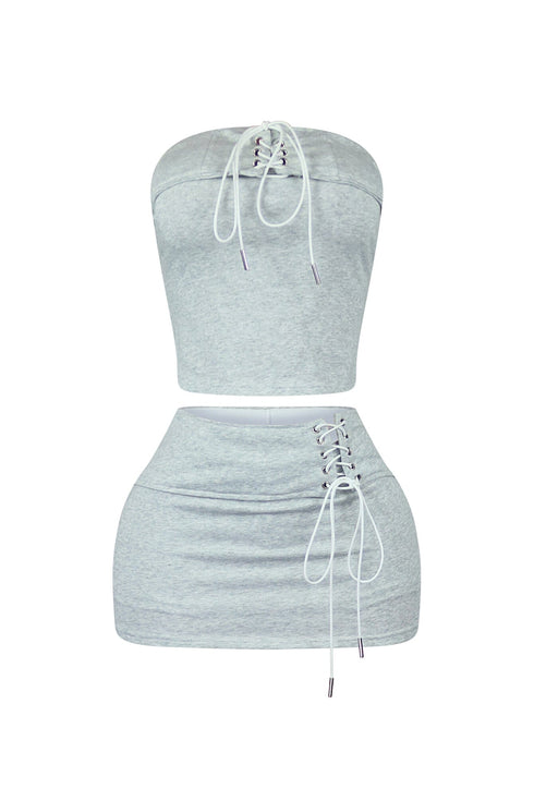 Take That Chance Tube Top & Skirt SET