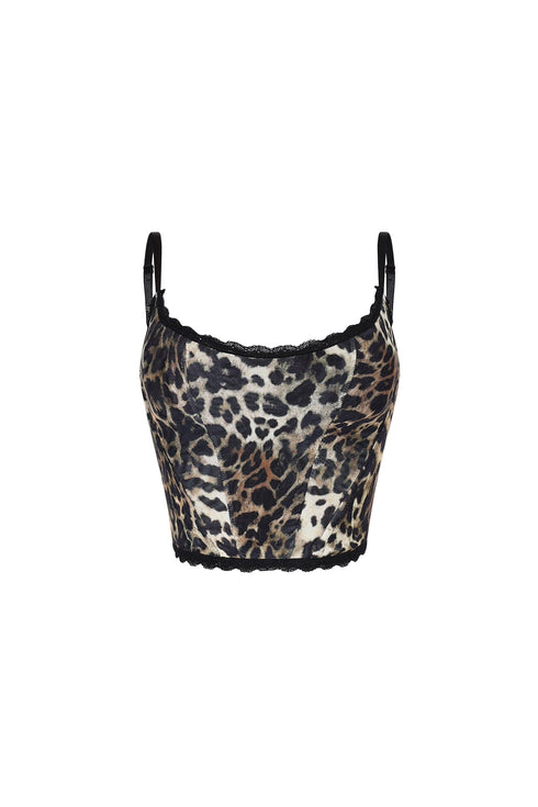 Prowl Leopard Lace Cami Top