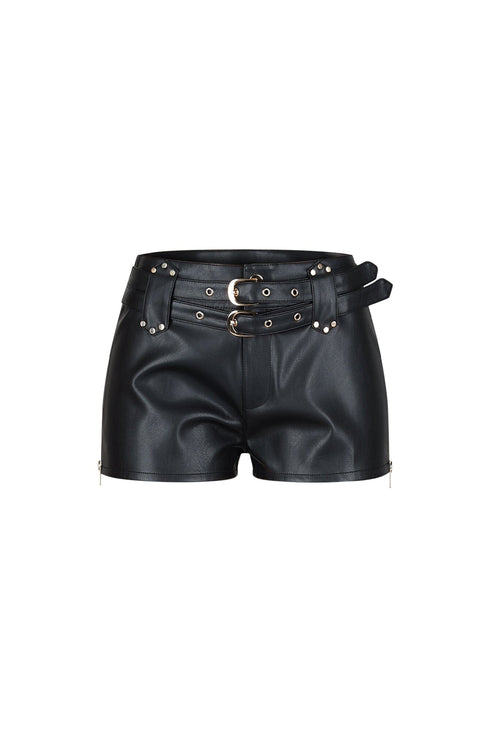 Detroit Faux Leather Shorts
