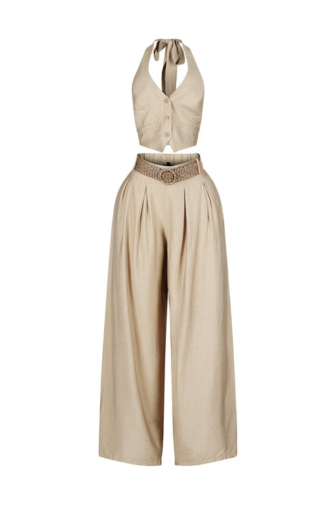 Vienna Halter Vest & Pants SET