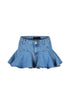 Waverly Flared Denim Mini Skirt
