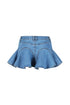 Waverly Flared Denim Mini Skirt