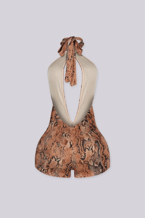Zonah Wild Print Romper