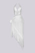 Havanah Fringe Halter Top & Skirt Set