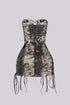 Wild Cat Lace Up Mini Dress