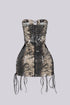 Wild Cat Lace Up Mini Dress