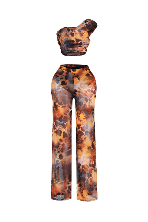 Dual Aura Mesh Top & Pants SET