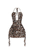 Bambi Pounce Halter Mini Dress