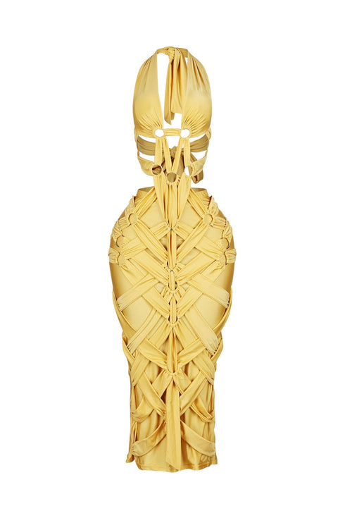 Edgeframe Cutout Midi Dress