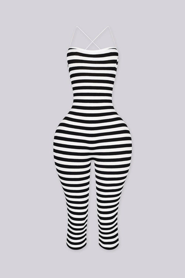 Peppermint Rush Capri Jumpsuit