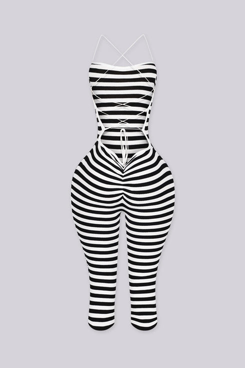 Peppermint Rush Capri Jumpsuit