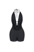 Lightplay Beaded Halter Romper