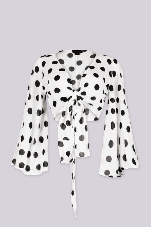 Crossover Tie Crop Top
